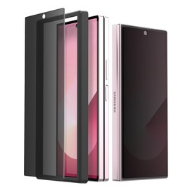 [araree] Galaxy Z Fold6 Compatible Glass Film (2 Pieces), 9H Glass, Peeping Prevention, Bubbles, Scratch Prevention, Film, Peeping, Fingerprint, Tempered Glass, Front Protective Film [Compatible with