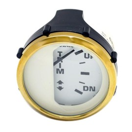 Faria Boat Trim Gauge GP9998A | BRP OMC Euro Gold 2 Inch