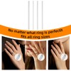 TUNQISM 8pcs Transparent Ring Size Adjustment Tool, Transparent Winding Rope