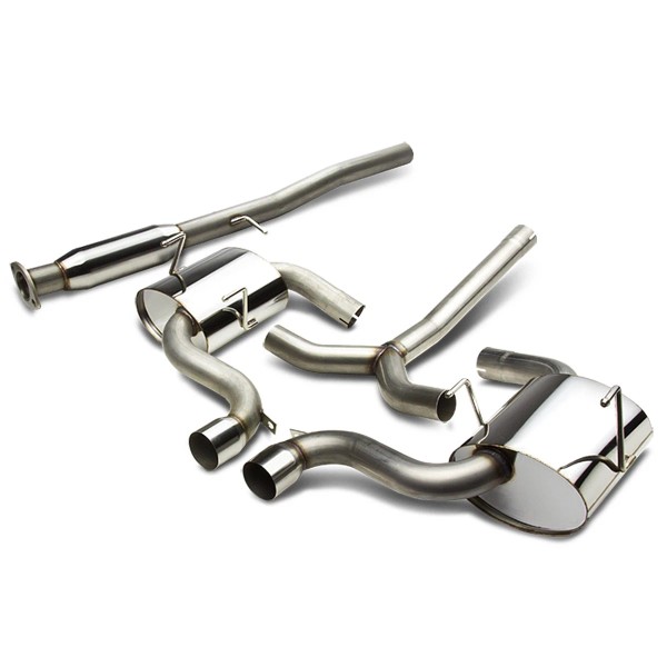 DPT Motorsports 3" Dual Tip Muffler Racing Catback Exhaust System