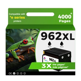 962XL Black Ink Cartridges Replacement for HP 962 XL Ink Cartridges HP962 HP962XL Work for OfficeJet Pro 9015e 9015 9010e 9010 9018 9018e 9020 9025e 9025 Printer (Black,2 Pack)