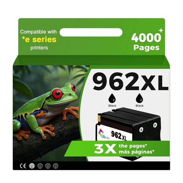 962XL Black Ink Cartridges Replacement for HP 962 XL Ink