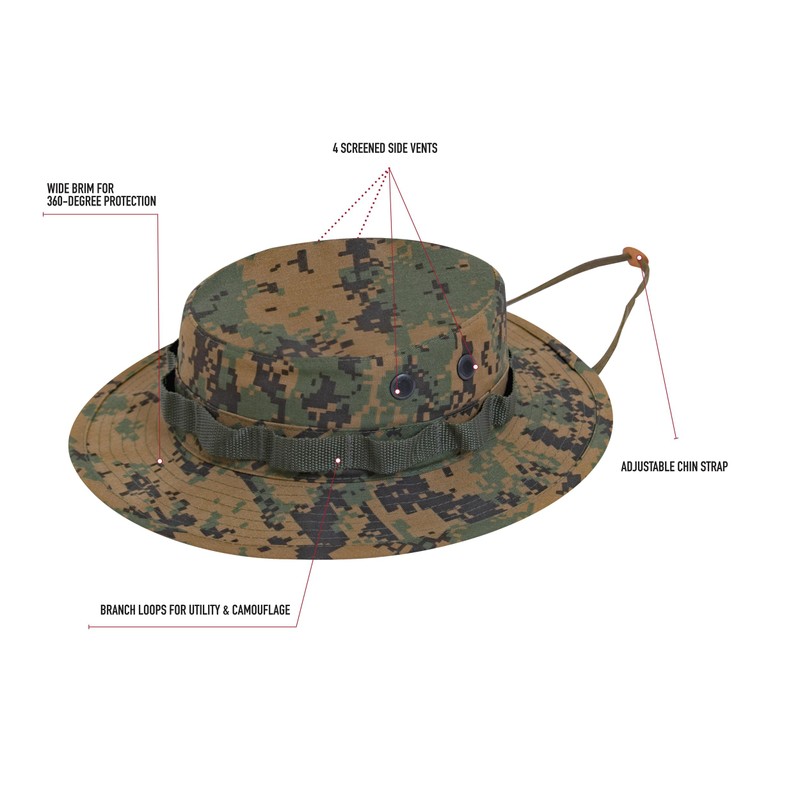 Rothco Digital Camo Boonie Hat - Ultimate Sun Defense for