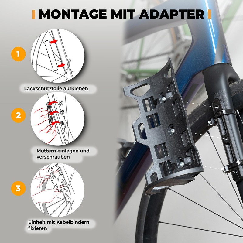 Rovativ Bikepacking Fork Bag with Bracket [4.5 Litres] 100% Waterproof