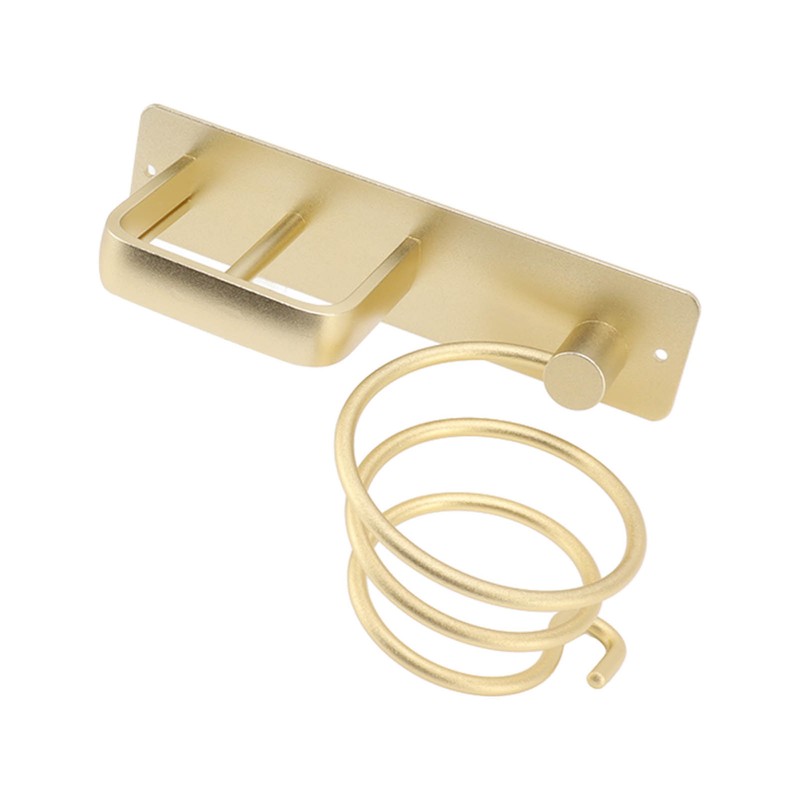 Hair Dryer Holder Hair Straightener Storage Bracket Rack Space Aluminum