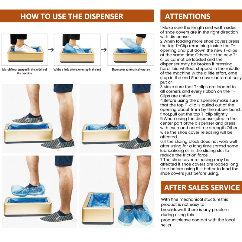 Shoe Cover Dispenser Containing 400pcs Shoe Covers Disposable Non Slip