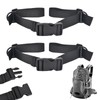 DEARBAG Pack of 2 Adjustable Chest Strap Backpack, Nylon Backpack