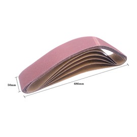 Aluminum Oxide Sanding Belts 25 Pack 50mm x 686mm Sanding Belts 80/120/150/240/400 Assorted Grits Sanding Belts for Belt Sanders