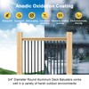 CKE 50 Pack 36" Round Aluminum Deck Balusters, 3/4" Diameter
