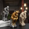 FUNSXBUG 10 Inch Resin The Thinker Statue Thinking Man Sculptures