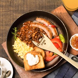 Beliran Nonna Gifts Wooden Spoons for Cooking, Gifts for Nonnas Mothers Day Wood Spoons, Grandma Gift from Grandkids Wooden Cooking Utensils, Made with Love in Nonna's Kitchen Accessories, 12 Inch