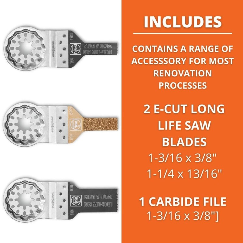 Fein Combo Starlock Mini Cut Saw Blade Set - 3-Piece