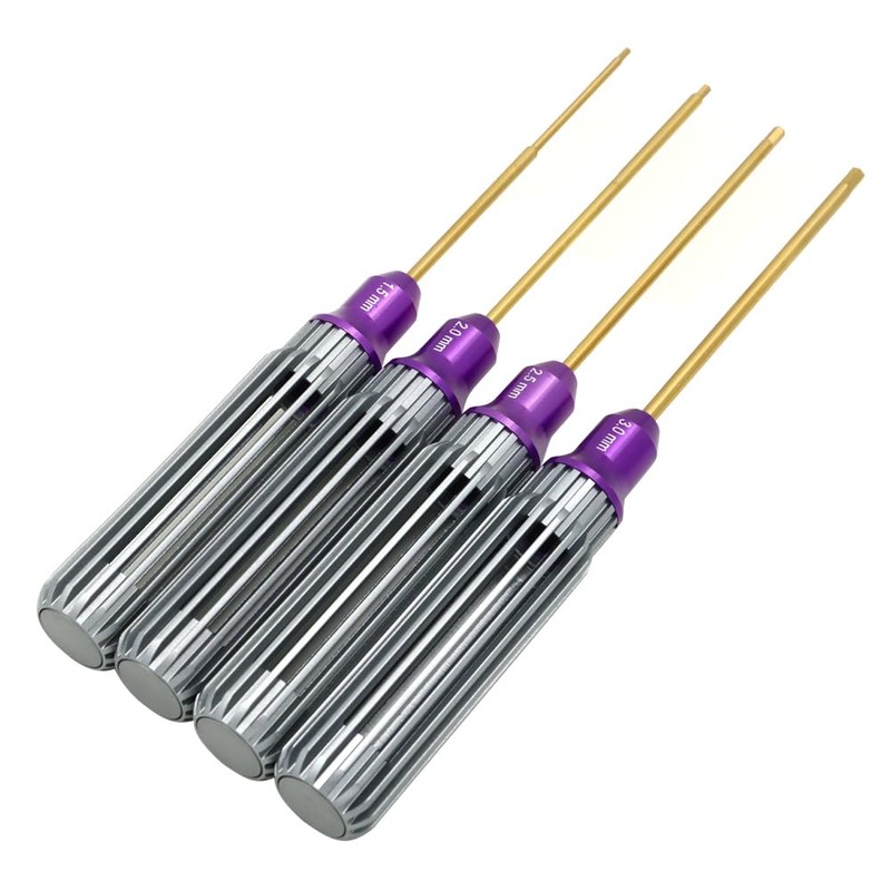havcybin RC Tools Hex Screwdriver Set 4 pcs Hex Allen