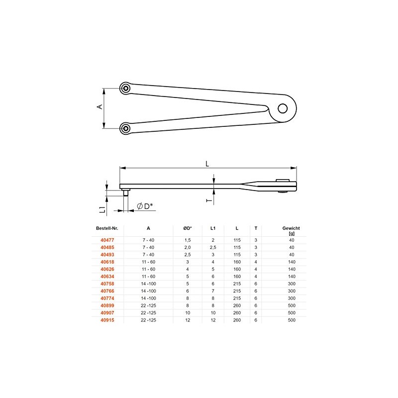 Adjustable face hole wrench 758