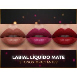 Pack 3 Piezas Labial Líquido Mate Bissú                                                                                                               