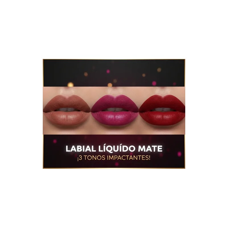 Pack 3 Piezas Labial Líquido Mate Bissú
