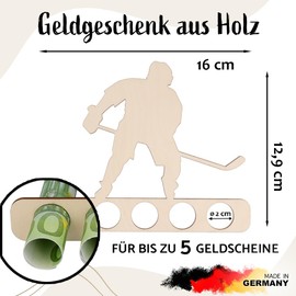 Spruchreif Original Monetary Gift, Voucher Packaging, Ice Hockey Gift