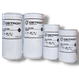 Detroit Series 60 Filter Kit with 2 spin-on Fuel Filters 23530573 x2, 23530706, 23530707