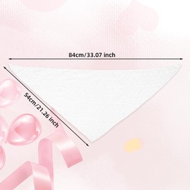 lasuroa Bride Head Scarf, Soft Polyester Bride Bandanas Triangle Elegant Flower White Headbands Head Scarves for Women Wedding Hair Accessories