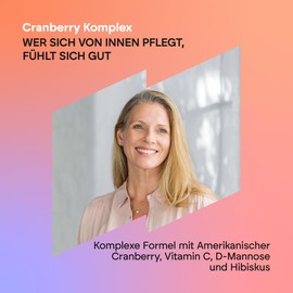 Cranberry American Vitamin C D-Mannose and Hibiscus + Ginger - Cranberry Complex 60 Capsules Nutralie