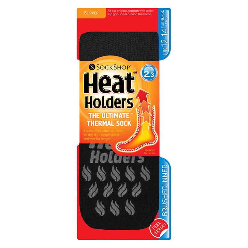 Heat Holders Men's Winter Extremely Warm Non-Slip Thermal Socks with
