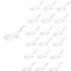 100PCS Plastic Spoons, 4.7Inch Disposable Appetizer Spoons, Heavy Duty Plastic