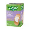CURAD Comfort Fabric Adhesive Bandages for First Aid, Sterile, 2