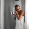 Wall Mounted Shower Dispenser Cover Silicone Sleeve Bathroom Organizer Shampoo