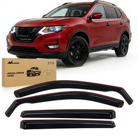 Nilight in Channel Rain Guards for Nissan Rogue S SV SL(Not fit Sport Model) 2014-2020 Original Window Deflectors, Vent Window Visors-4PCS