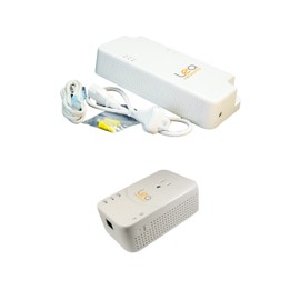 LEA Networks NetPower1800 PoE/PLC + NetSocket1800 PLC Kit. HPAV2 PLC Ethernet Over Powerline Adapter and 30W PoE with Built-in HPAV2 PLC Communications