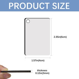 LaiHiulaan 240Pcs Sublimation Keychain Blanks Double Sides 80 MDF Sublimation Keychains Blank with 160 Rings and Clips (60 pcs, Rectangle with tassels)