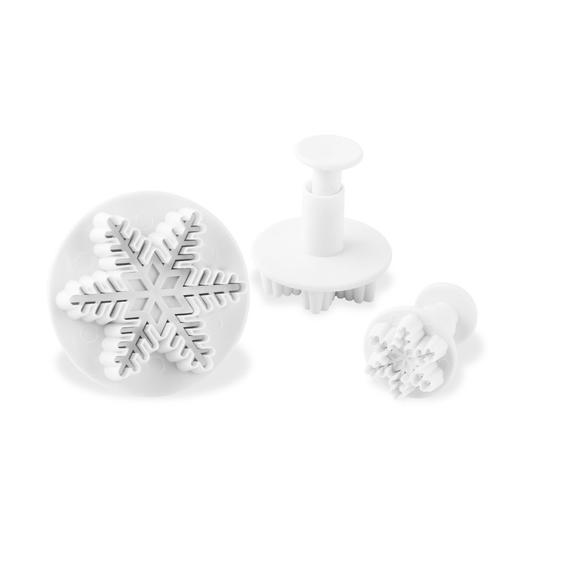 Dr.Oetker Decoration Cutter Christmas Snowflake Set of 3 5,5x5,5 cm