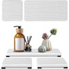 3PCS Water Absorbing Stone Tray, Fast Drying Stone Sink Tray,