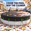 24 Ft Round 420D Oxford Winter Above Ground Pool Cover