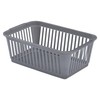 Whitefurze Handy Basket, Plastic, Silver, 30 cm