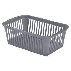 Whitefurze Handy Basket, Plastic, Silver, 30 cm
