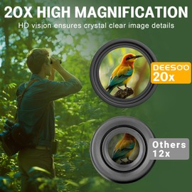 20x25 Binoculars for Adults Long Range - Deesoo Small Compact Binoculars for Kids - Mini Kids Binoculars for Hunting Bird Watching Stargazing Cruise Ship Travel Hiking Opera Stargazing