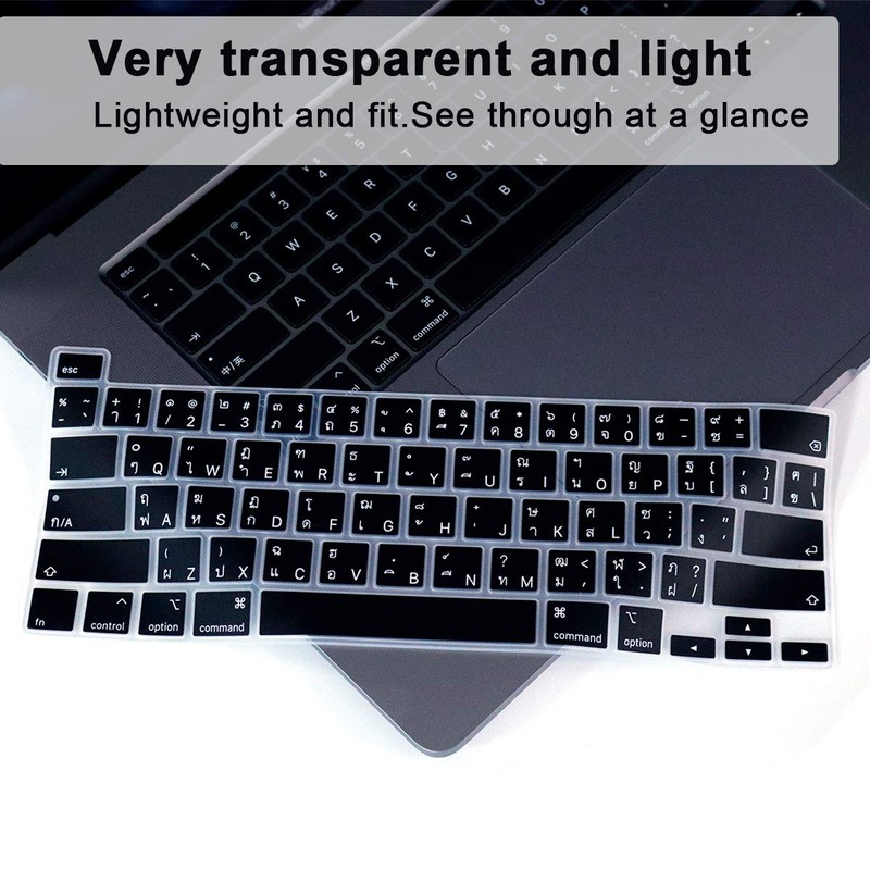 MMDW Thai Language Silicone Keyboard Cover Skin for MacBook Pro