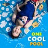 Alberca Inflable Infantil Con Rociador 100 Cm Educativa Azul