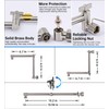 G-Promise All Metal 10 Inches Rainfall Shower Head with Handheld