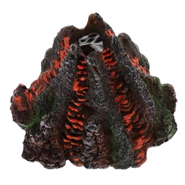 ORFOFE 1pc Pneumatic Volcano Resin Aquarium Decor Realistic Underwater Landscape Ornament for Fish Tanks Creative Artificial Fish Tank Decoration for Aquatic Environments