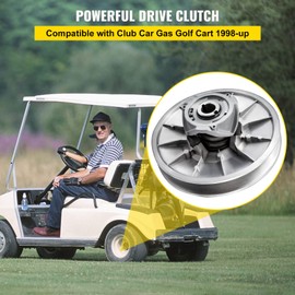 Vevor Supsuper Golf Cart High Torque Driven Clutch for Club Car DS & Precedent 1997 to Up Club Car 4-Cycle Gas Golf Cart Model, Silver