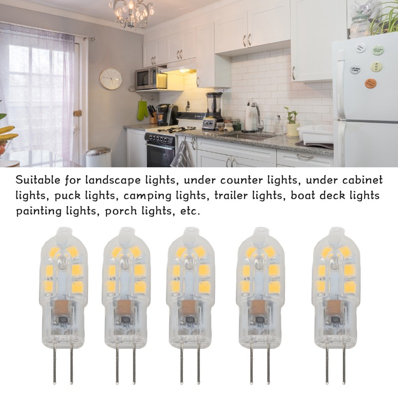 10 Pack G4 2835 LED Bulb Transparent Led Lamp Plug