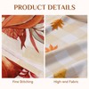 Softalker Autumn Table Cloth Wipe Clean Orange Pumpkin Gingham Tablecloth