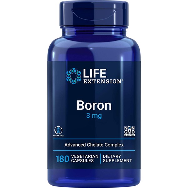 Life Extension Boron 3 mg, 180 Veg Caps