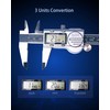 Digital Caliper Measuring Tool, 6 Inch with Feeler Gauges, IP54