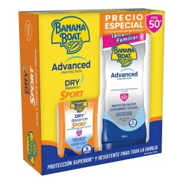 Banana Boat Pack 2pz Advanced 240ml Dry Balance Sport 60ml