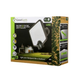 Good Earth Lighting Hyper Bright LED Motion Activated Security Flood - Bronze, 2000 or 7000 Selectable Lumens, 3000K/4000K/5000K Color Selectable Temperature, IP65 Rated