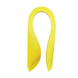 ODETOJOY Quilling Paper Strips Yellow 3mm 5mm 10mm Spring Slat Sunflower Rolled Paper Filigree Daffodil Spiral Paper Strips Canary 21" 120pcs/bag (5mm)