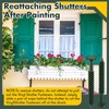 MorningRo 12 Pack Vinyl Shutter Fasteners Plastic Shutter Screws Window
